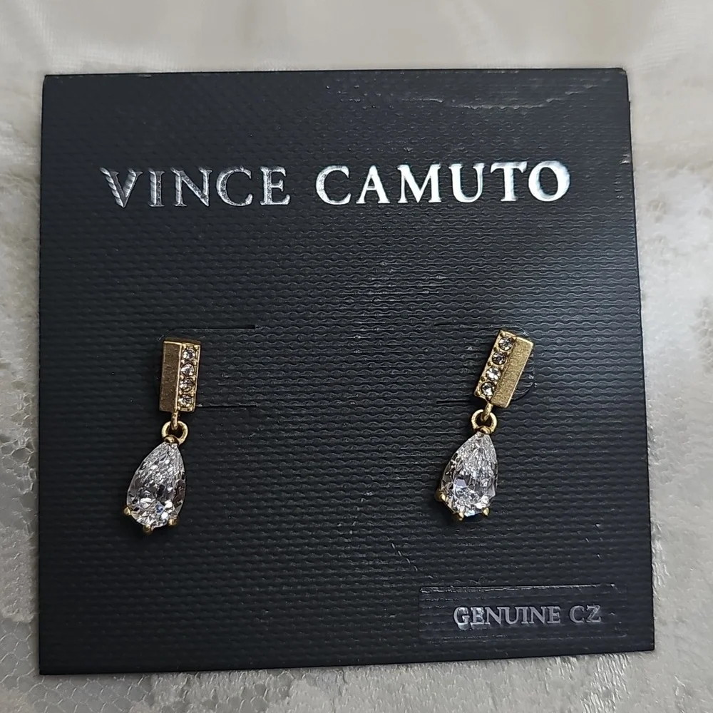 Vince Camuto Gold and Silver Drop Earrings